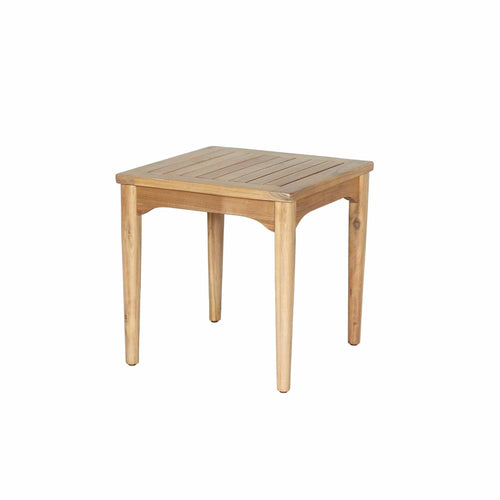 Table d'appoint Sonoma : refuge en bois d'acacia massif pour votre jardin. Moderne et pratique, elle invite à la détente en plein air.