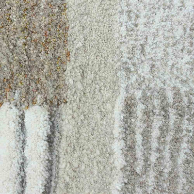 Tapis Abstract à Nüspace Mobilier - Art abstrait contemporain et connexion naturelle. Motifs captivants en laine et coton pour un confort durable.
