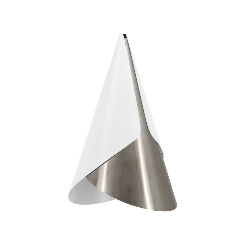 Umage Cornet, abat-jour en forme de cône, en aluminium, blanc / acier