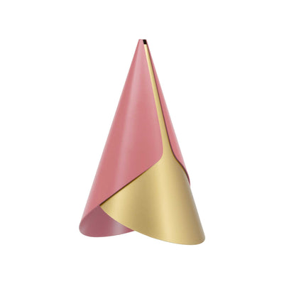 Umage Cornet, abat-jour en forme de cône, en aluminium, rose / laiton