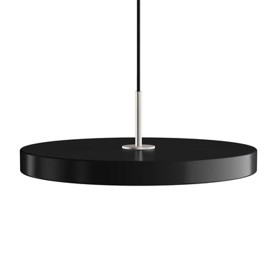 Umage Asteria, lampe suspendue LED ronde, en acier et acrylique, noir, acier