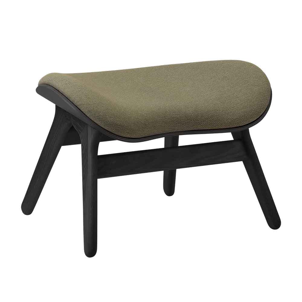 Umage A Conversation Piece, ottoman pour accompagner le fauteuil, en bois et polyester, prairie du matin, chêne noir