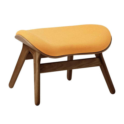 Umage A Conversation Piece, ottoman pour accompagner le fauteuil, en bois et polyester, tangerine, chêne foncé