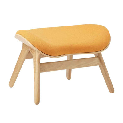 Umage A Conversation Piece, ottoman pour accompagner le fauteuil, en bois et polyester, tangerine, chêne