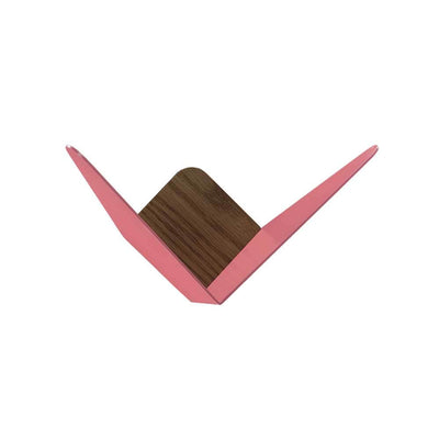 Umage Butterflies, patère pour accrocher et poser des objets, en bois et en acier, nuance rose, mini