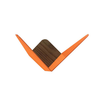 Umage Butterflies, patère pour accrocher et poser des objets, en bois et en acier, nuance orange, mini