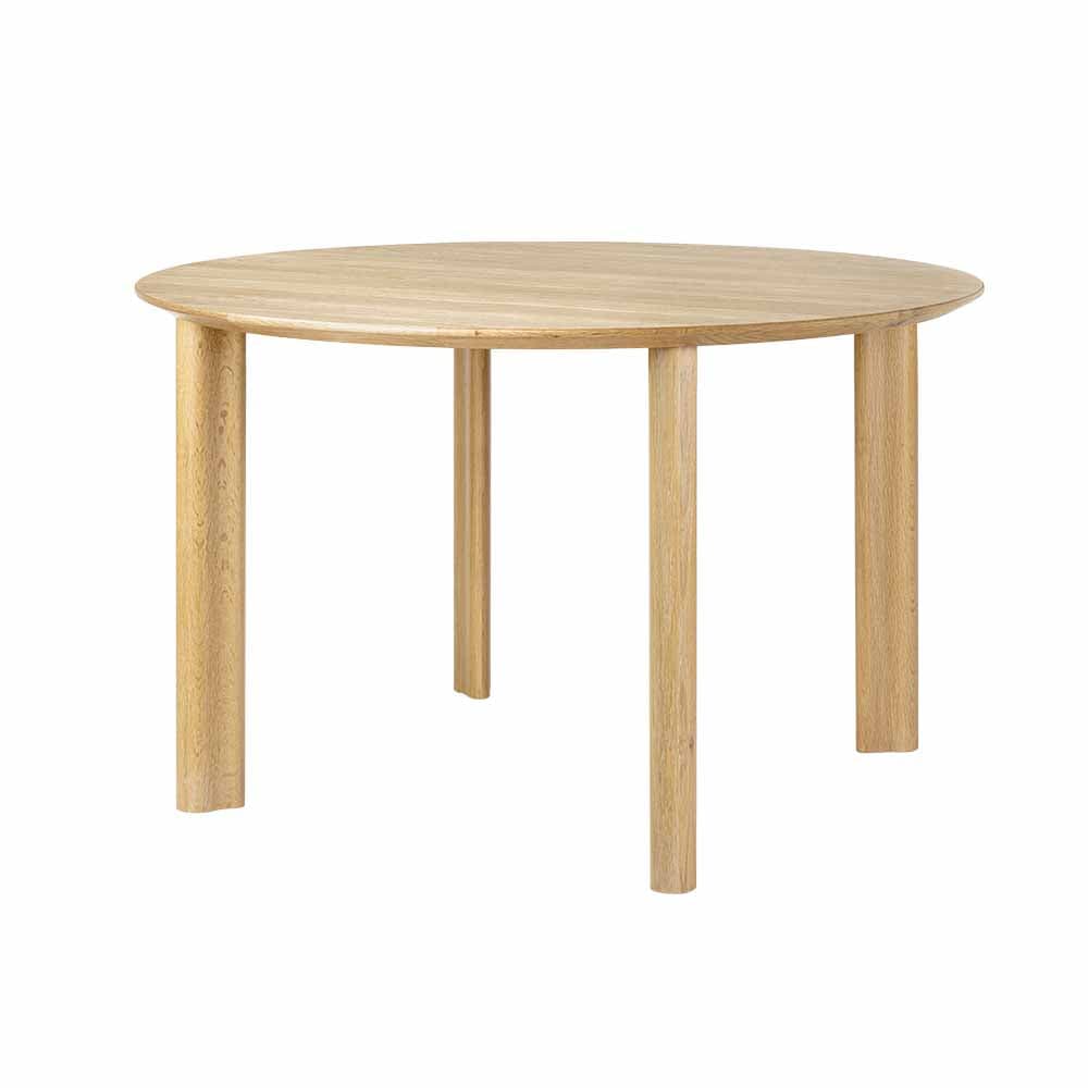 Umage Comfort Circle, table de salle à manger pour 4 personnes, en bois, empattement lisse, chêne