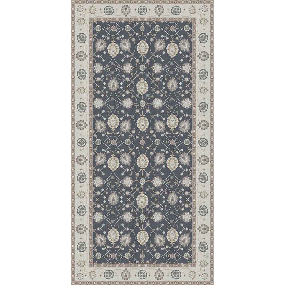 Adama Alma Agra, tapis plat à motif d’une épaisseur de 5 mm, en vinyle, gris