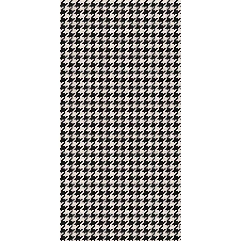 Adama Alma Falda, tapis plat à motif d’une épaisseur de 5 mm, en vinyle, noir
