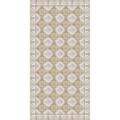 Adama Alma Golden, tapis plat à motif d’une épaisseur de 5 mm, en vinyle,