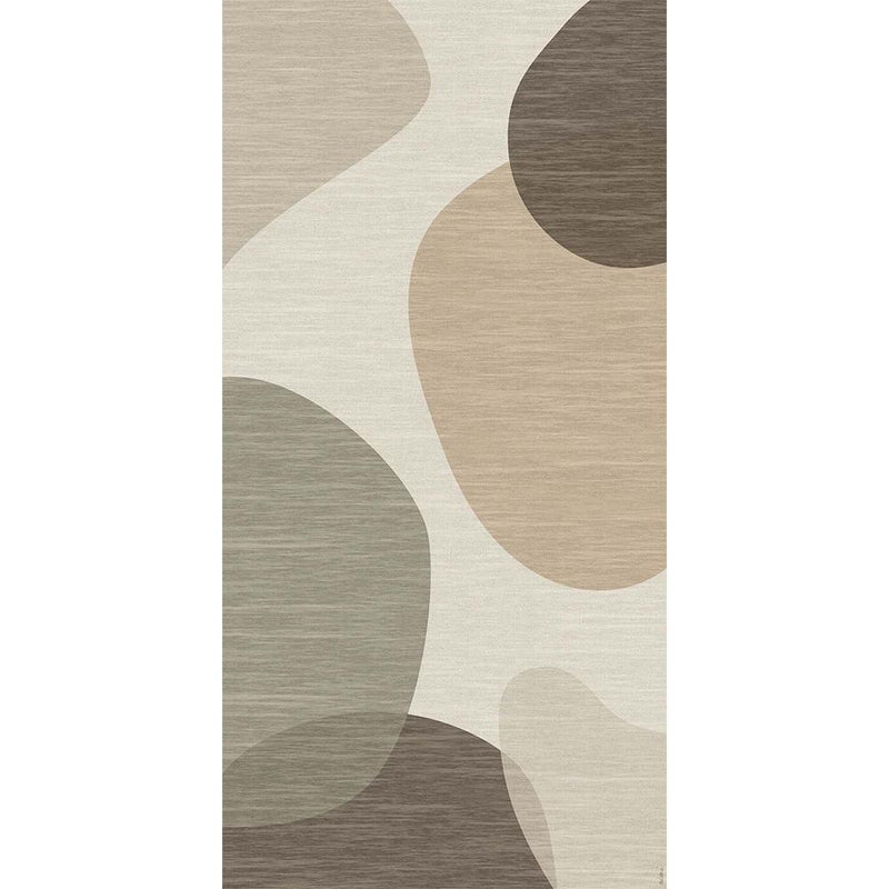 Adama Alma Nuria, tapis plat à motif d’une épaisseur de 5 mm, en vinyle, brun