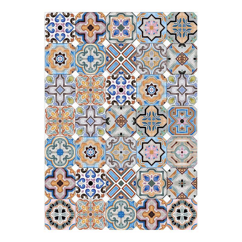 Adama Alma Napperon rectangulaire, set de table à motifs en tuiles, en vinyle, porto