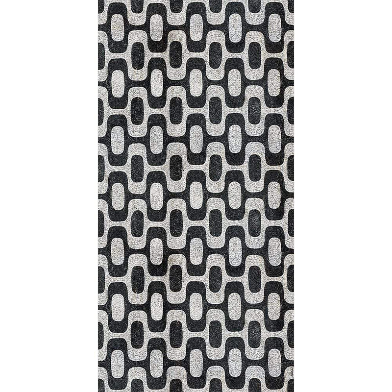 Adama Alma Rio, tapis plat à motif d’une épaisseur de 5 mm, en vinyle, noir