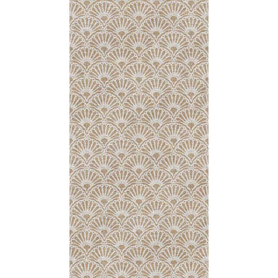 Adama Alma Shell, tapis plat à motif d’une épaisseur de 5 mm, en vinyle, ochre