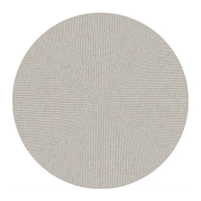 Adama Alma Caracol, tapis rond et plat à motif d’une épaisseur de 5 mm, en vinyle, beige