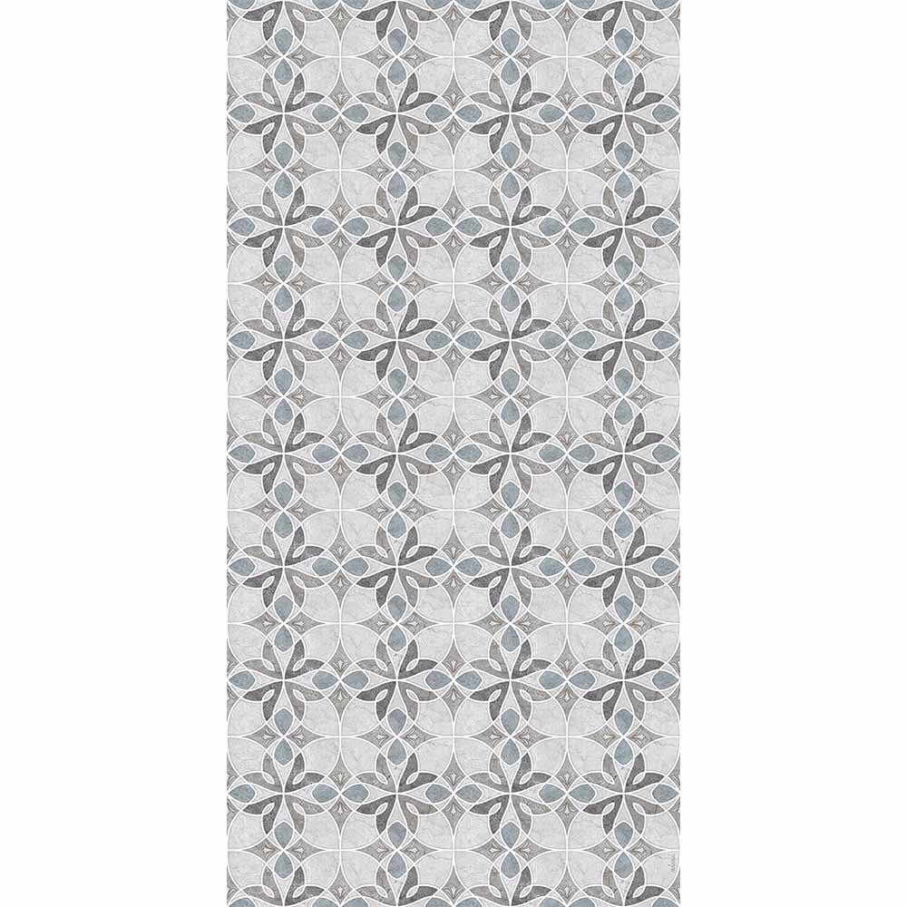 Adama Alma Piedra, tapis plat à motif d’une épaisseur de 5 mm, en vinyle, gris