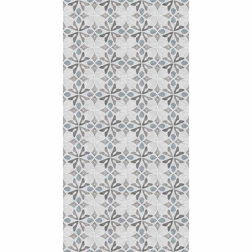 Adama Alma Piedra, tapis plat à motif d’une épaisseur de 5 mm, en vinyle, gris