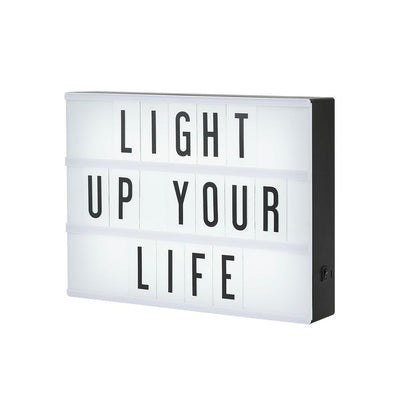 Amped and Co Cinema Lightbox, objet de décoration et lampe d’intérieur, en plastique