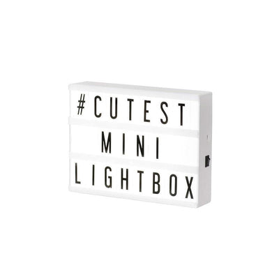 Amped and Co Mini Cinema Lightbox, objet de décoration et lampe d’intérieur, en plastique