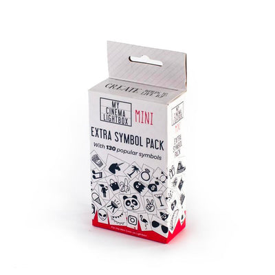 Amped and Co Symboles extra pour Mini Cinema Lightbox, accessoires pour boite lumineuse, en plastique