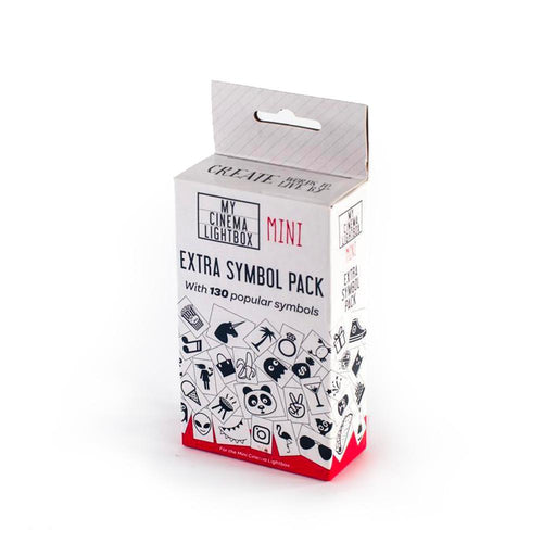 Amped and Co Symboles extra pour Mini Cinema Lightbox, accessoires pour boite lumineuse, en plastique