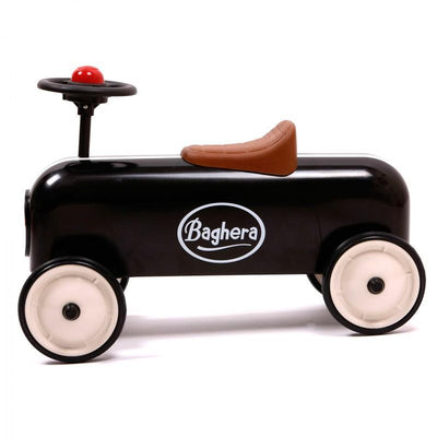 Baghera Racer, véhicules à pédales et à traction pour enfant, en plastique et métal, noir