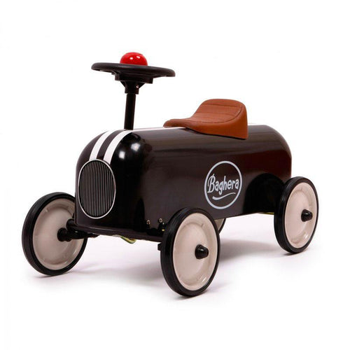 Baghera Racer, véhicules à pédales et à traction pour enfant, en plastique et métal, noir