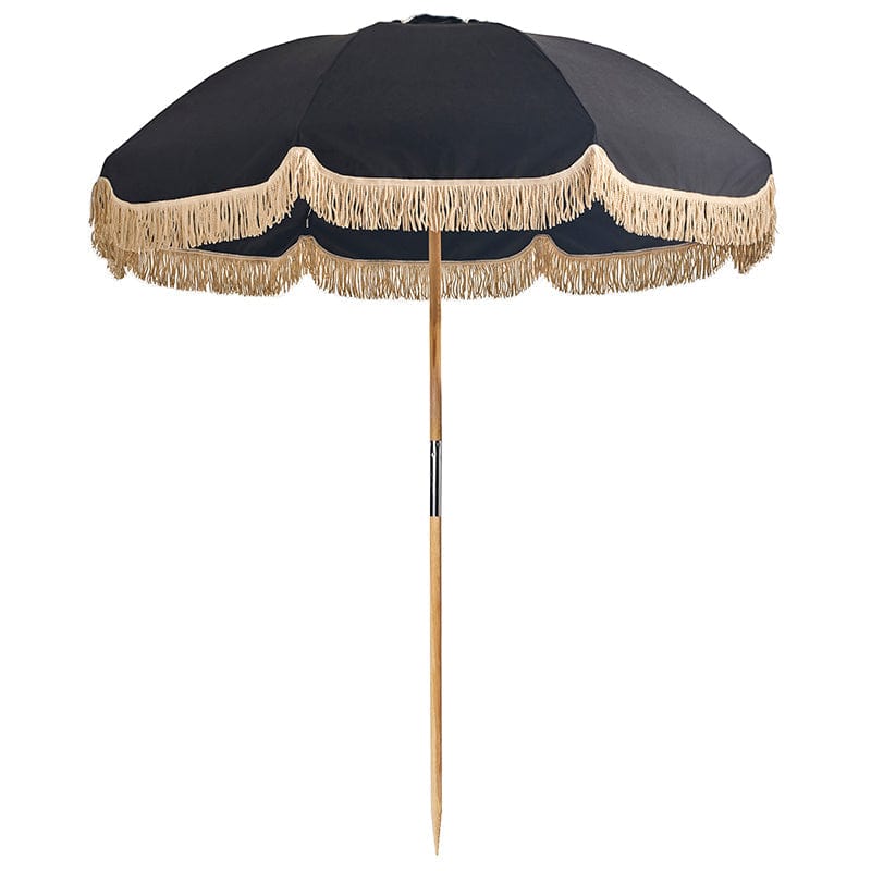 Jardin Umbrella, parasol pour patio et piscine par Basil Bangs, noir