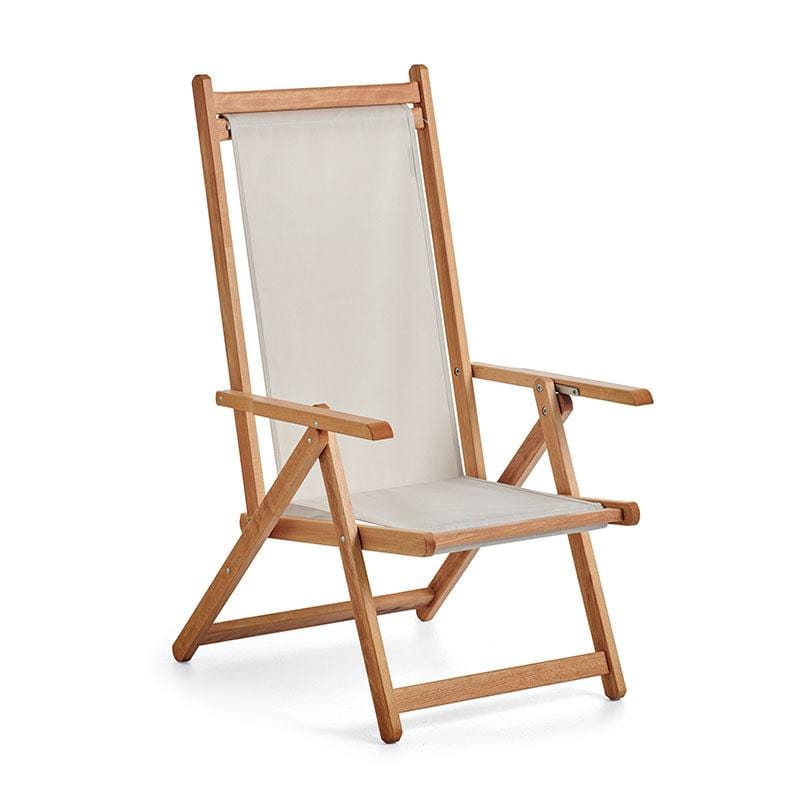 Monte, chaise d'extérieur avec cadre en bois par Basil Bang, Raw