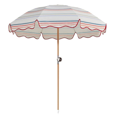 Premium Beach Umbrella, parasol de plage et de maison par Basil Bangs, Ribbon