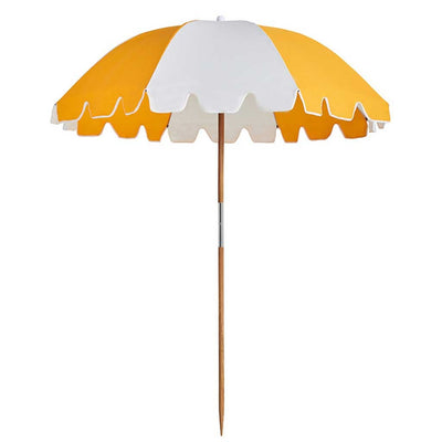Weekend Umbrella, parasol de plage par Basil Bangs, marigold