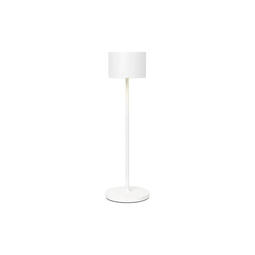 Blomus Farol, lampe de table mobile et rechargeable pour l'intérieur et l'extérieur, en aluminium, blanc