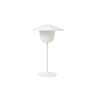 Blomus Mini Ani, lampe de table rechargeable pour l'intérieur et l'extérieur, en aluminium, blanc