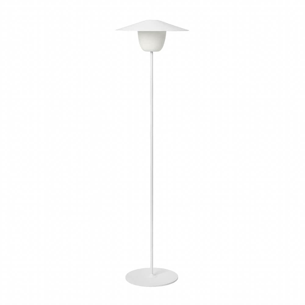 Blomus Ani, lampe sur pied mobile et rechargeable pour l'intérieur et l'extérieur, en aluminium, blanc