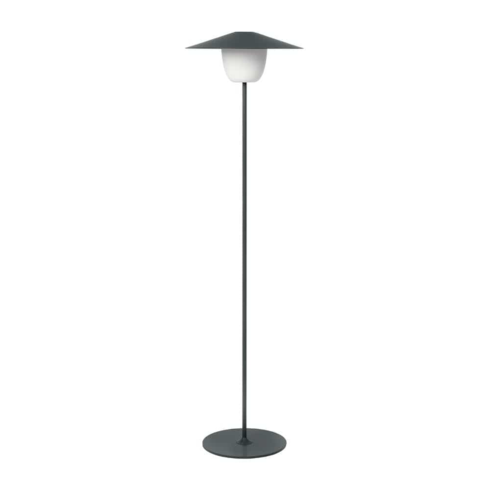 Blomus Ani, lampe sur pied mobile et rechargeable pour l'intérieur et l'extérieur, en aluminium, charbon