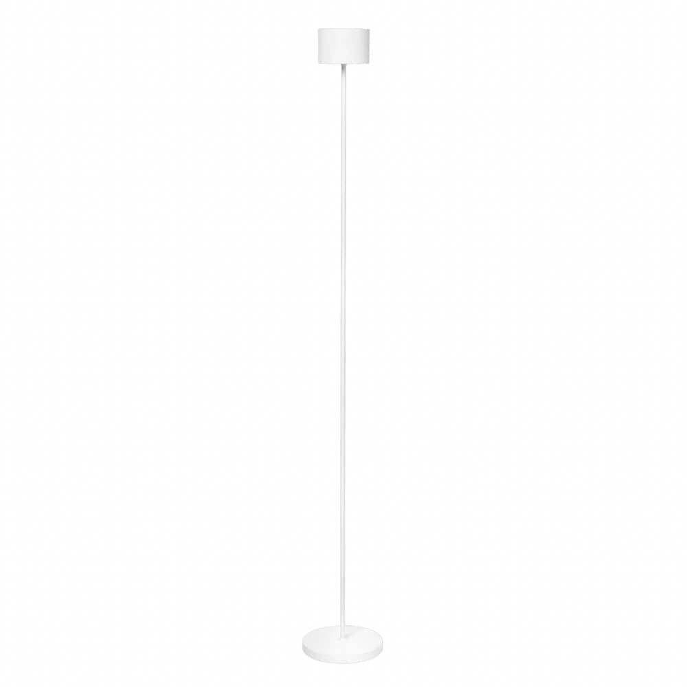 Blomus Farol, lampe sur pied mobile et rechargeable pour l'intérieur et l'extérieur, en aluminium, blanc