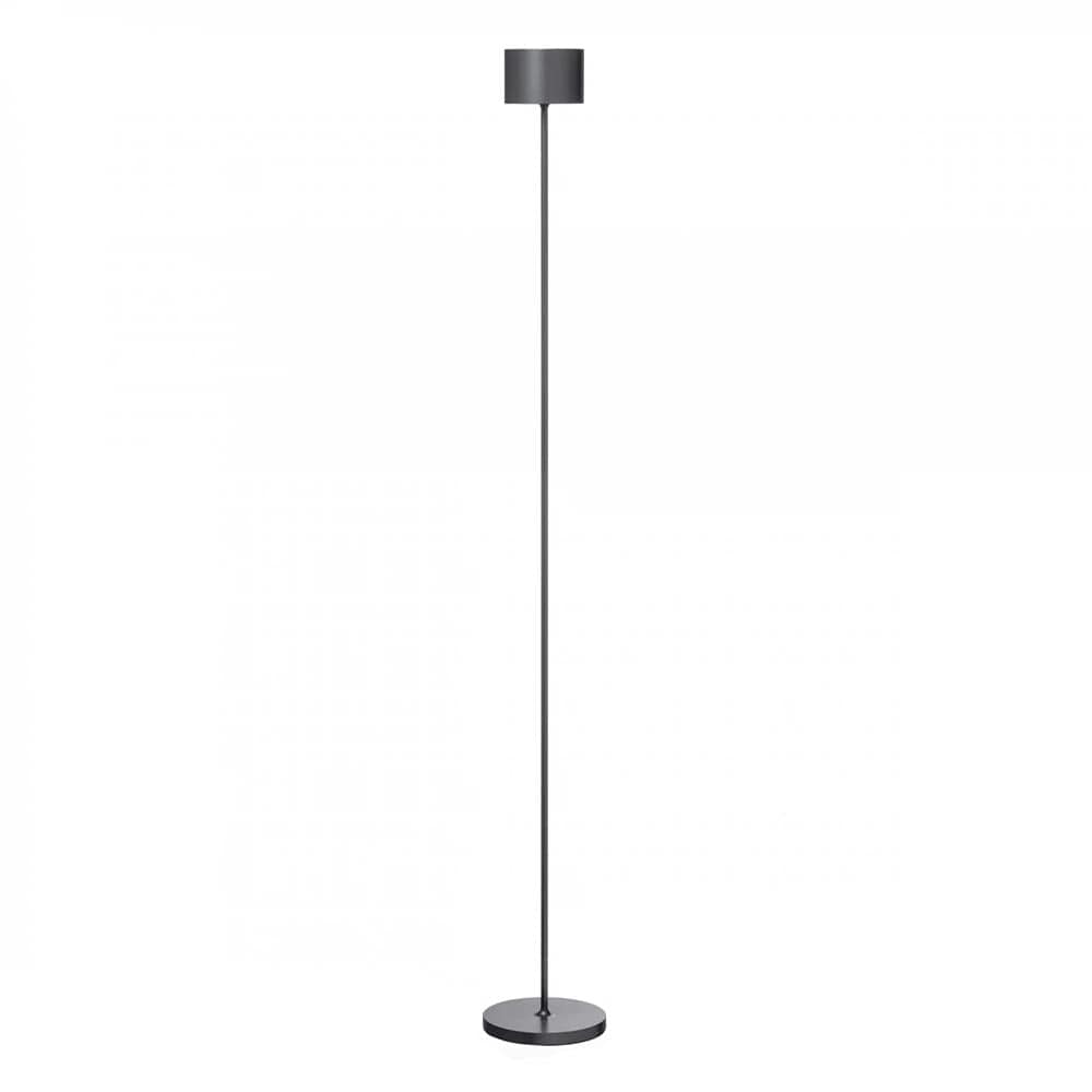 Blomus Farol, lampe sur pied mobile et rechargeable pour l'intérieur et l'extérieur, en aluminium, gris métallisé