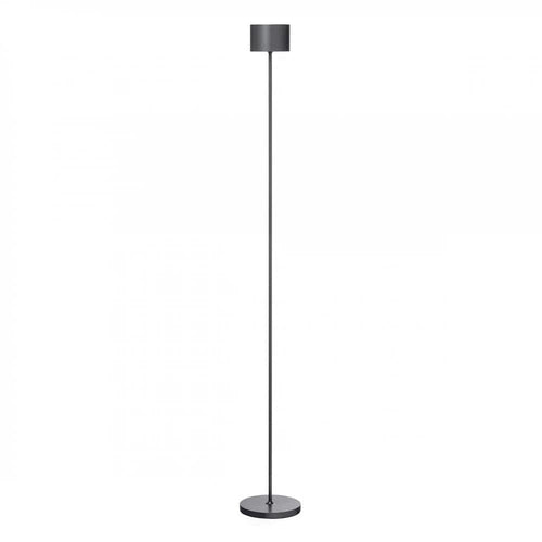 Blomus Farol, lampe sur pied mobile et rechargeable pour l'intérieur et l'extérieur, en aluminium, gris métallisé