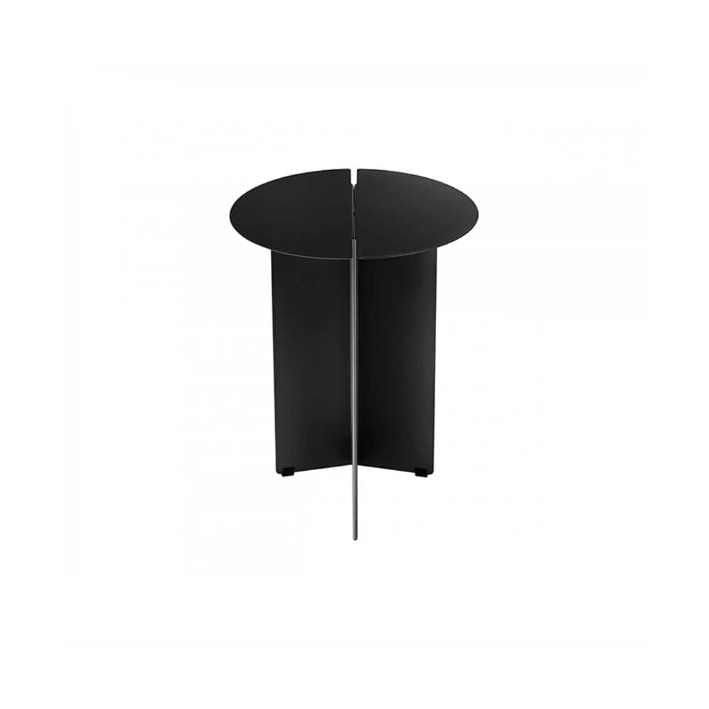 Blomus Oru, table d'appoint ronde, en acier, petite, noir