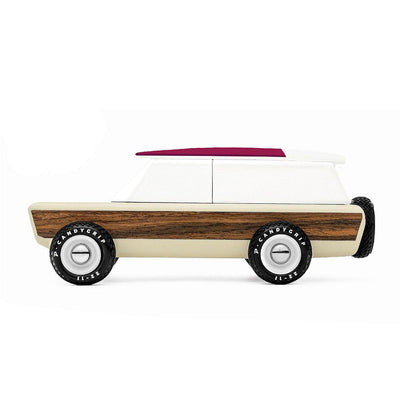 Candylab Pioneer, voiture jouet avec des accessoires, en bois yucatan