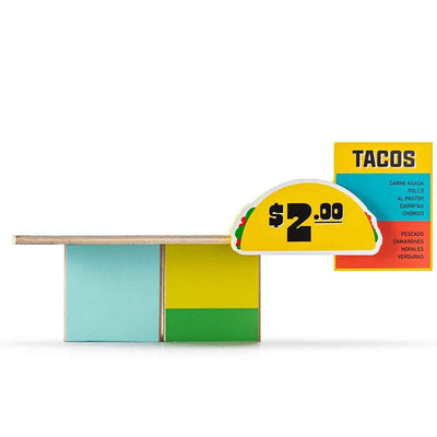 Candylab Roadside Shack, accessoire en forme de restaurant pour voiture jouet, en bois, taco