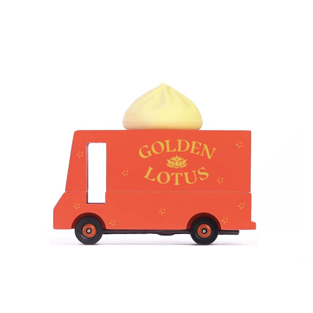 Candylab Food Trucks, voiture jouet, en bois, fourgon à dumpling