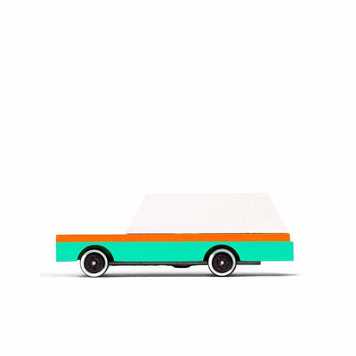 Candylab  Wagon, petite voiture jouet, en bois, vert