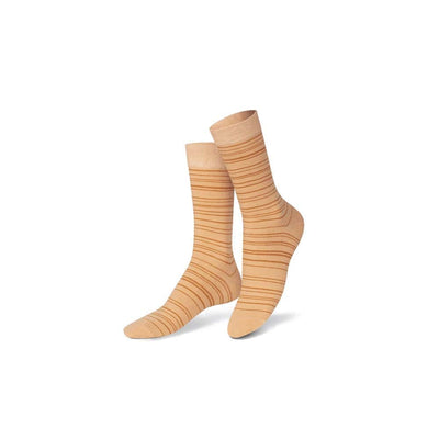 Eat My Socks Croissant, bas et chaussettes en taille unique avec un packaging amusant, en coton, élasthanne et polyester, jaune