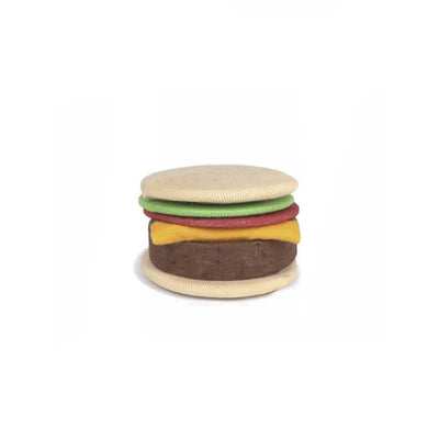 Eat My Socks Cheeseburger, bas et chaussettes en taille unique avec un packaging amusant, en coton, élasthanne et polyester,  multi