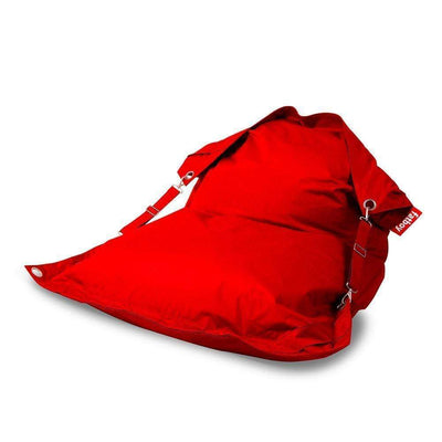 Fatboy Buggle-Up outdoor, pouf d’extérieur avec des sangles pouvant se tranformer en sofa, en polyester, rouge