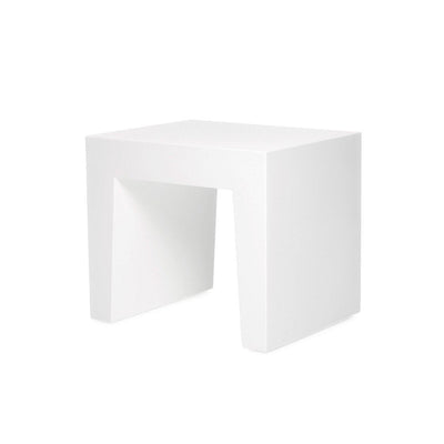 Fatboy Concrete Seat, tabouret d’extérieur et d’intérieur, en polyéthylène, blanc