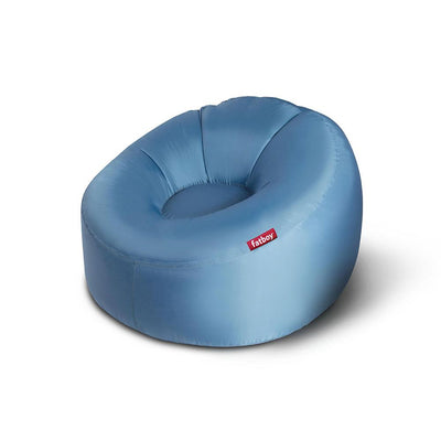 Fatboy Lamzac O, fauteuil gonflable facile à utiliser et à dégonfler, en polyester, bleu ciel
