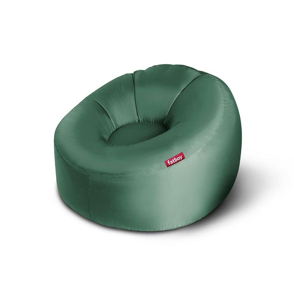 Fatboy Lamzac O, fauteuil gonflable facile à utiliser et à dégonfler, en polyester, vert jungle