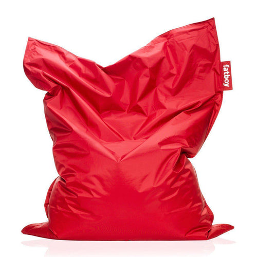 Fatboy Original, pouf d’intérieur aux dimensions généreuses disponible en plusieurs couleurs, en nylon, rouge